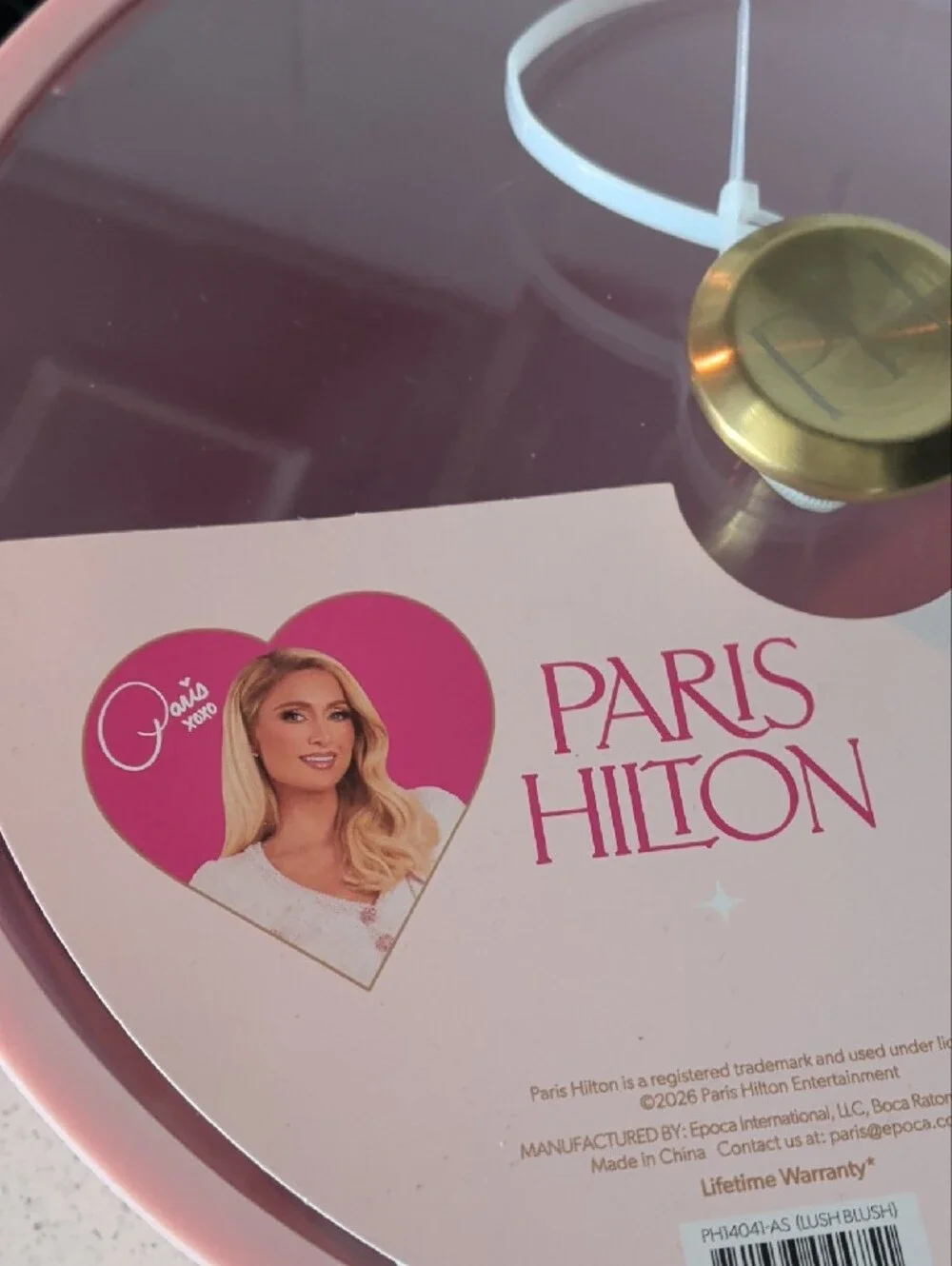 Paris Hilton Pink Dutch Oven with Gold-Tone Serving Spoons